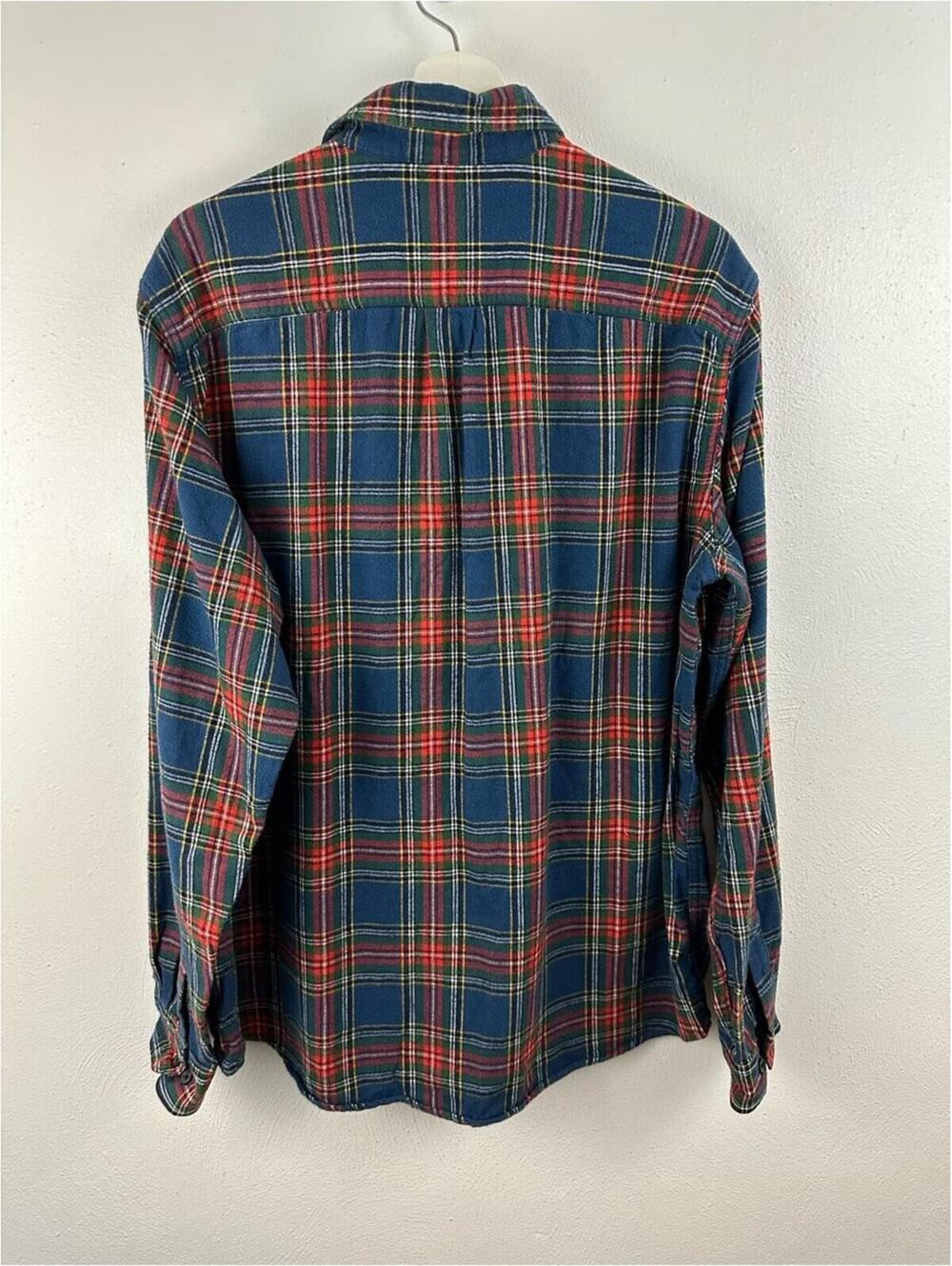 L.L. BEAN SCOTCH PLAID FLANNEL SHIRT MEN'S SIZE L - Picture 2 of 4